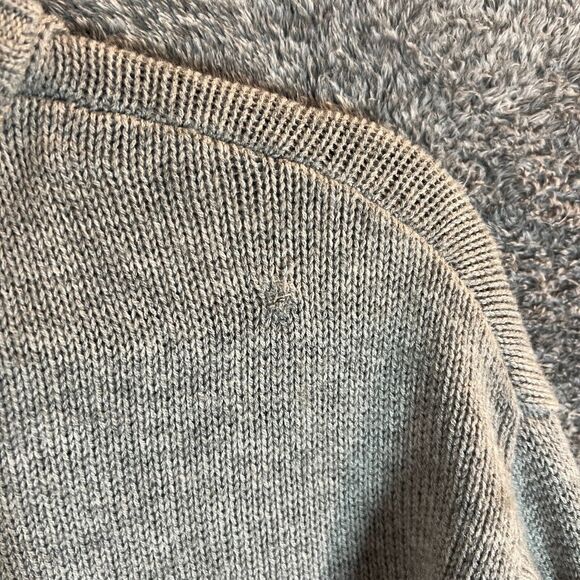 Joie Sweater Womens Small Gray Wool Cashmere Knit Pockets Ribbed Loose Fitting - Picture 4 of 9